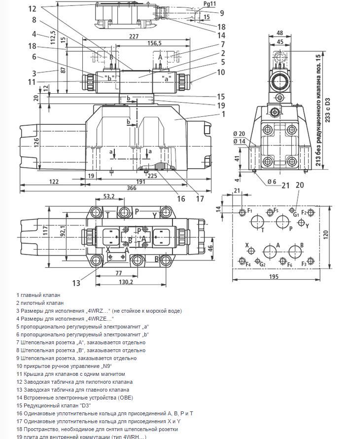 Пропорциональный распределитель Rexroth 4WRZE25 W8-325-07/6EG24N9TK31/F1D3M 