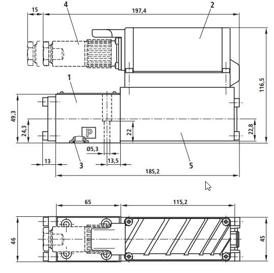 Гидрораспределитель Rexroth 4 WRPH 6 C4 B25P-20/G24Z4/M 