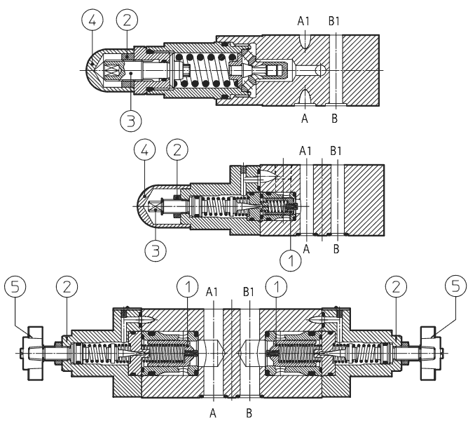 Клапан предохранительный Atos HM-011/210 ( 6 мм )