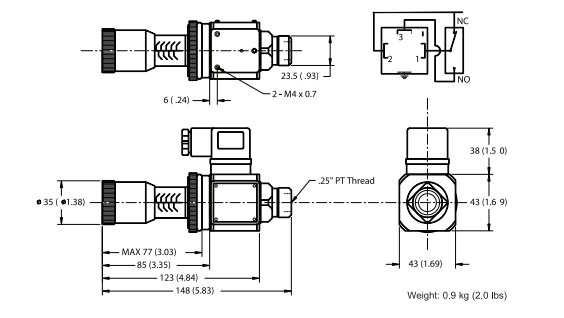 Реле давления регулируемое P-02 (HOF)